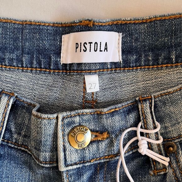 PISTOLA Revolve cut off Denim Shorts 3" Wash: Sweet Emotion Sz 27 - Picture 3 of 6